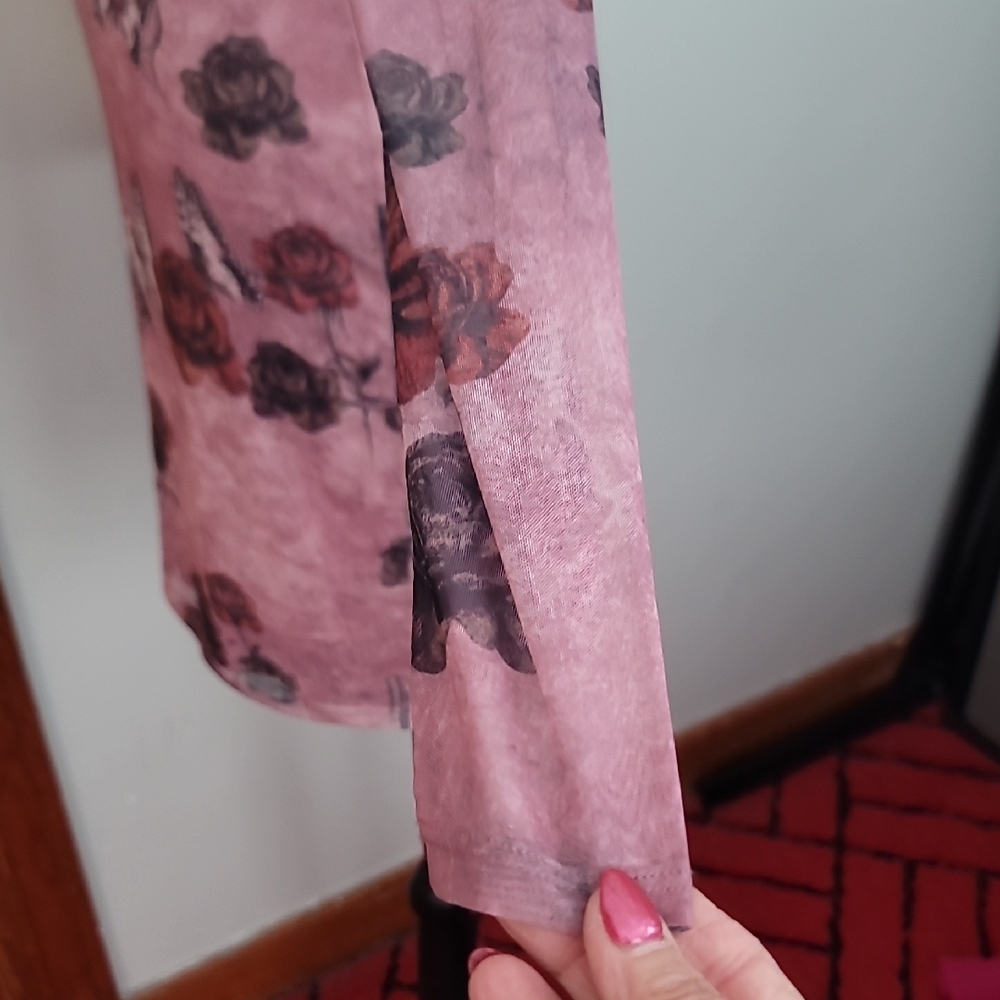 Forever 21 Long Sleeve Floral Dress in Mauve - Picture 8 of 13